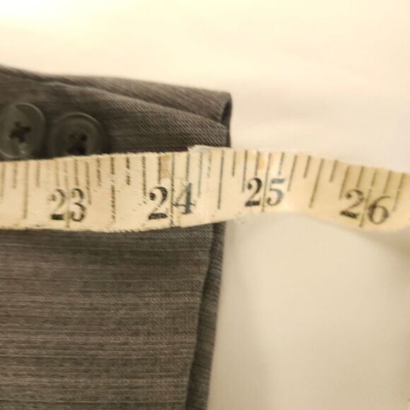 Tom James Mens 42L Gray Pinstripe 3-Button Ventless Sports Coat Blazer - Picture 7 of 8